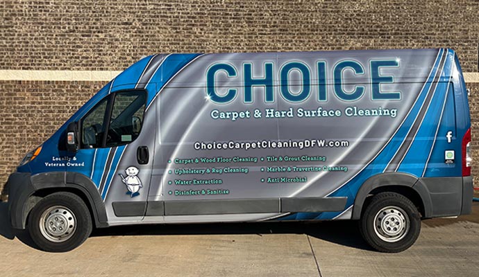 Choice carpet cleaning service van