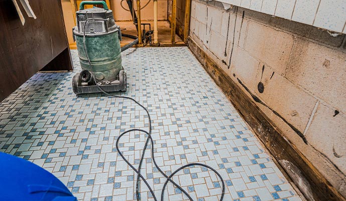 Water damage reconstruction
