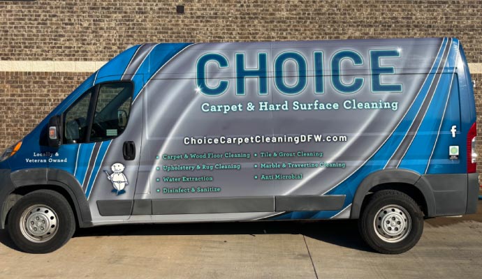 Choice Carpet service vehicle