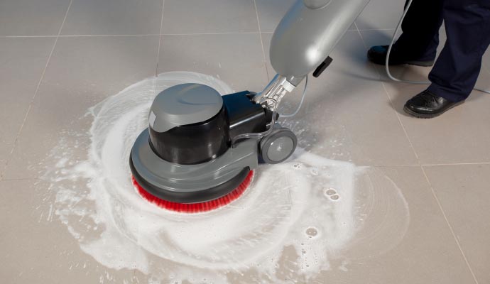 Tile grout cleaning