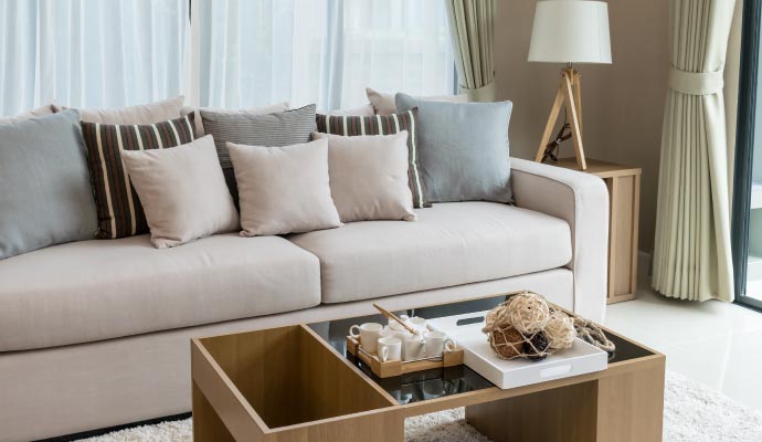 Cleanly maintained couch