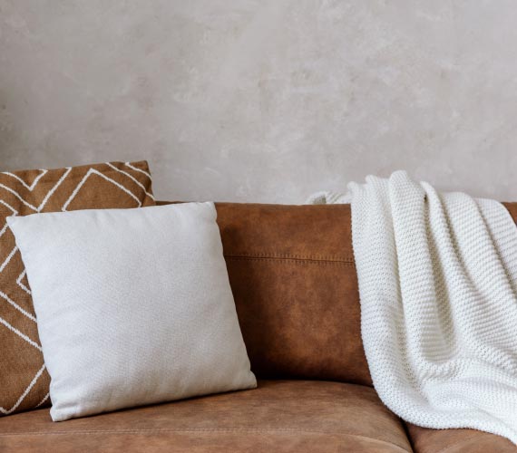 Cleanly maintained throw pillow