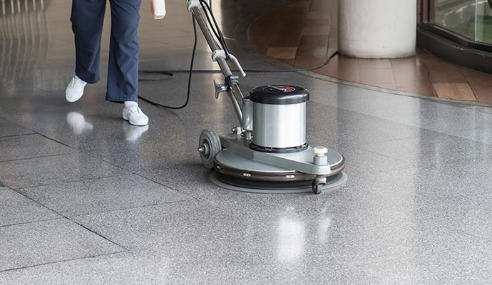 Commercial floor cleaning service