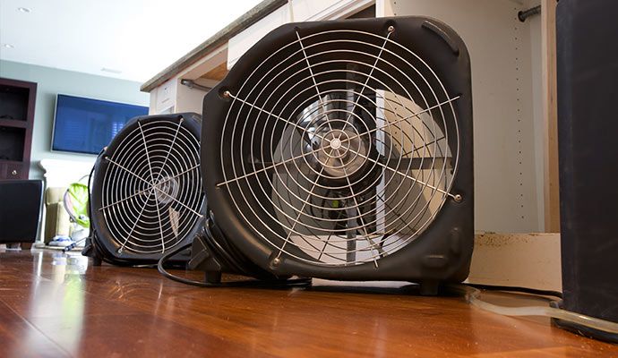 Water damage restoration service