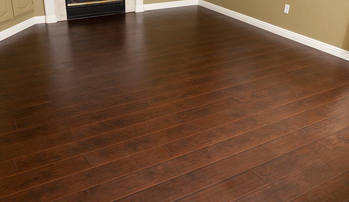 Clean wooden floor